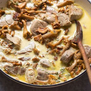 Polędwiczki Wieprzowe w Sosie Kurkowym