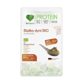 Białko dyni w proszku bezglutenowe BIO 200 g - Medicaline BeOrganic