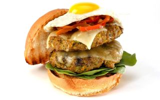 Green curry burger