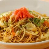 Yakisoba de calamar y gamba