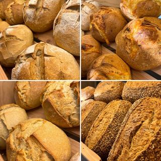 Cesta selección de 4 Panes Masa Madre del día 