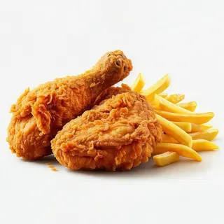 Medio Pollo Broaster Y Acompañante