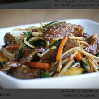 Chop Suey De Ternera 