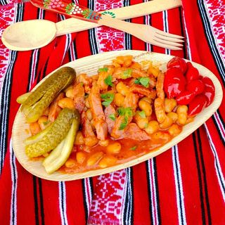 Fasole cu Ciolan Afumat 400 Gr.