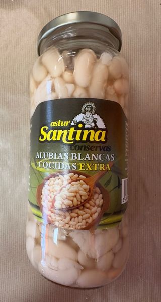 Bote De Cristal Alubia Blanca Cocida