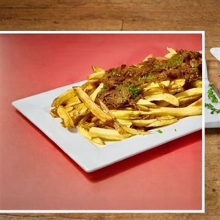 111 Tapa Papas Frita Con Carne Mechada
