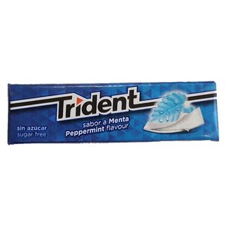 Chicles Trident Lamina Menta 13.5G.