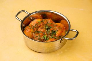 Krompir pire sa napolitano spanaćem