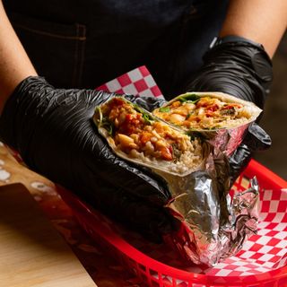 Burrito chili verde (vegetariano)