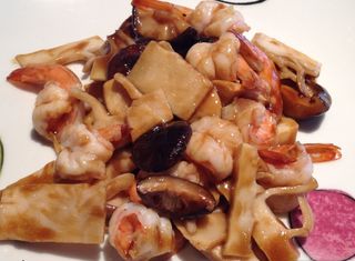 Gambas Con Bambú Y Setas Chinas