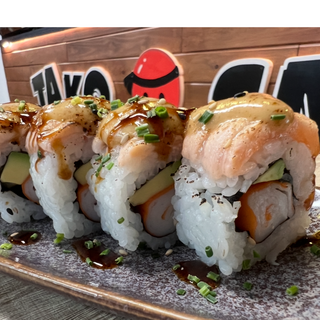 Uramaki Aburi Salmón (8 Uds.)