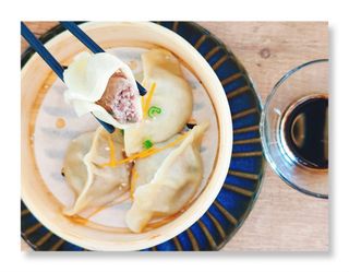 Ravioli di suino e verdure