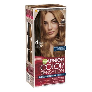 Tinte Aclarante Color Sensation Para Cabello Negro Garnier Tono Rubio Café Negro Garnier Tono Rubio Café