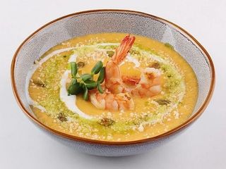 Гарбузовий крем суп з креветкою (355g)