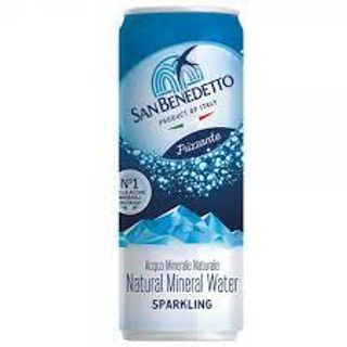 Acqua gassata in lattina 33 cl