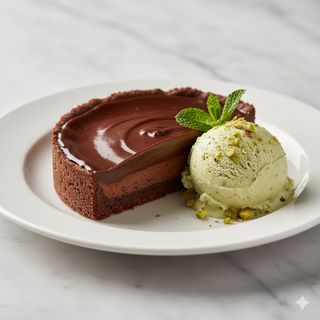 Tarta Cremosa De Chocolate En 2 Texturas