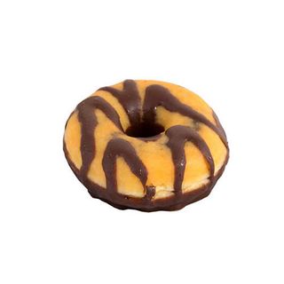 Donut relleno y cubierto de chocolate