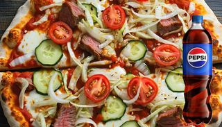 Kebab Pizza 31cm + Pepsi 850ml
