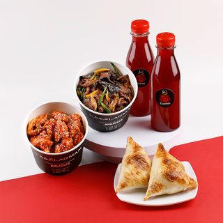 Комбо микс   "Курица в кисло-сладком соусе и Wok лагман"