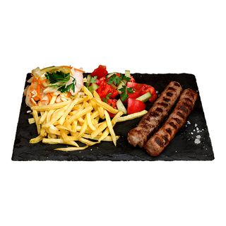 2Бр Кебапче + 2бр гарнитури + пърленка 500гр.