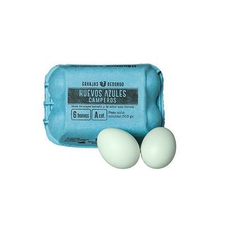 REDONDO HUEVOS AZULES CAMPEROS ESTUCHE 6 UDS