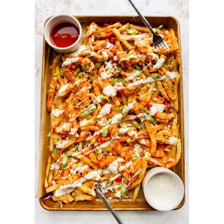 Chicken And Cheese Loaded Fries