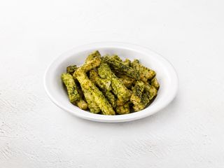 Сухарики з часником та зеленню