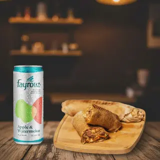Chicken Shawarma with one sausage + 1 Free Drink