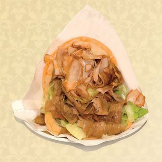 Kebab Con Ensalada Y Queso