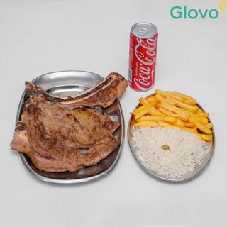 Menu Costeleta de Vaca II com Sumo Lata