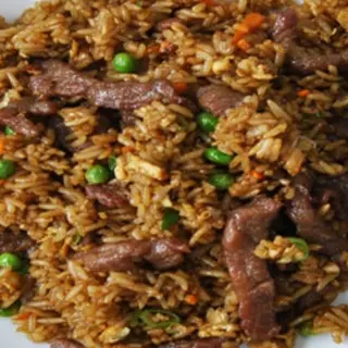 Arroz Frito Con Ternera Salteada