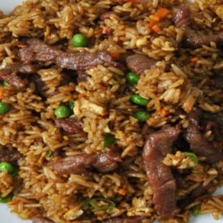 Arroz con carne y xuecal