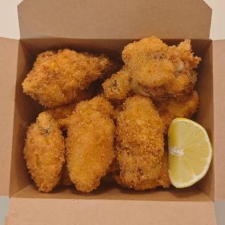 alitas de pollo fritas (10piezas)