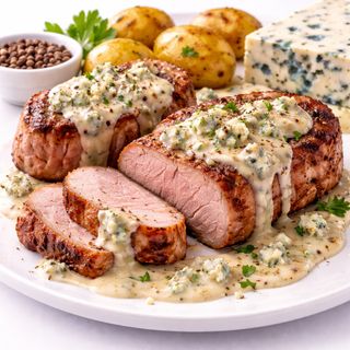 Solomillo De Cerdo A La Roquefort