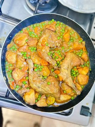 Pommes De Terre Sautées Au Poulet