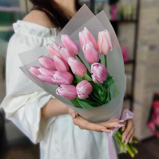 15 lalele roz olandeze