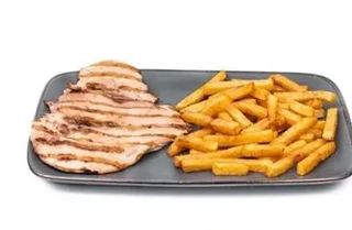 Piept de pui la gratar, cartofi prajiti 350g