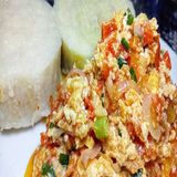 Yam and Egg Sauce