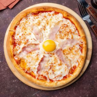 pizza carbonara (familiar)