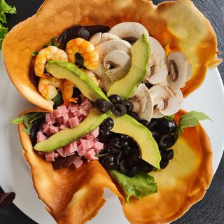 Salada Cogumelos e Abacate