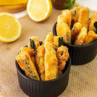 Calabacines rebozados