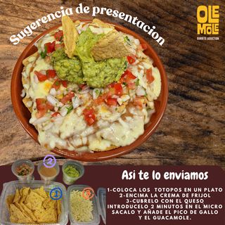 Nachos con guacamole