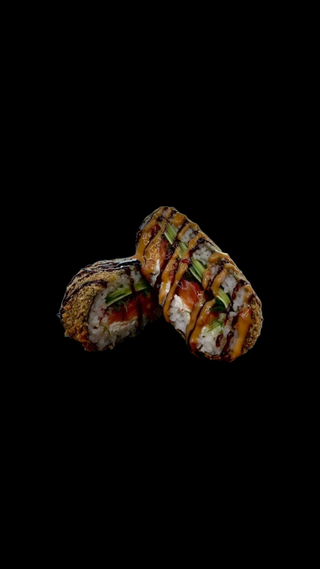 Суши бургер с лососем/ Sushi burger cu somon