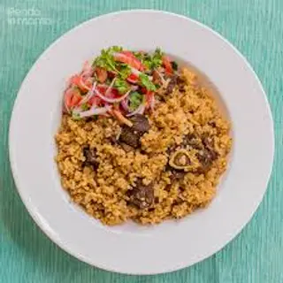 Goat Fry/Wet Fry With Rice/Pilau