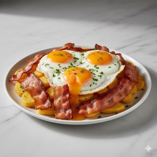 Huevos Rotos Bacon