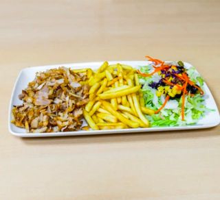 Plato kebab mixto( pan)