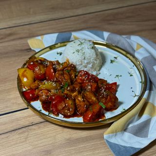 Курица с овощами