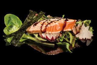 Tataki salmone e polipo