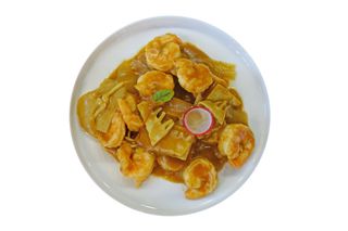 811. Gamberi al curry