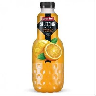 Bebida Fruta Naranja, Mango Granini Botella 1 L.